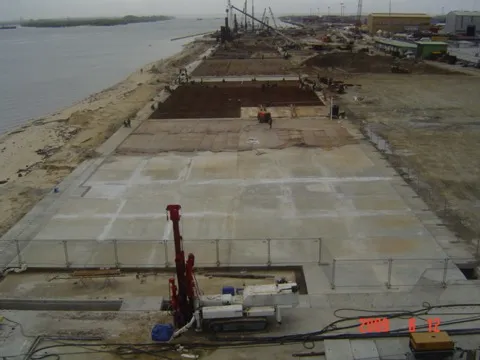 Jetty works from the water, Nigeria